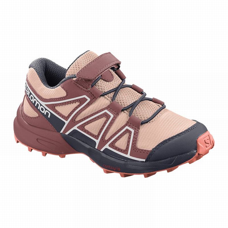 Salomon SPEEDCROSS Zapatillas Trail Running Niños - Burdeos / Coral - Colombia (61709-ODRH)